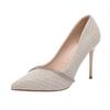 Women S Pointed Toe Rhinestone High Heels Fashion Thin Heel Bridal Shoes