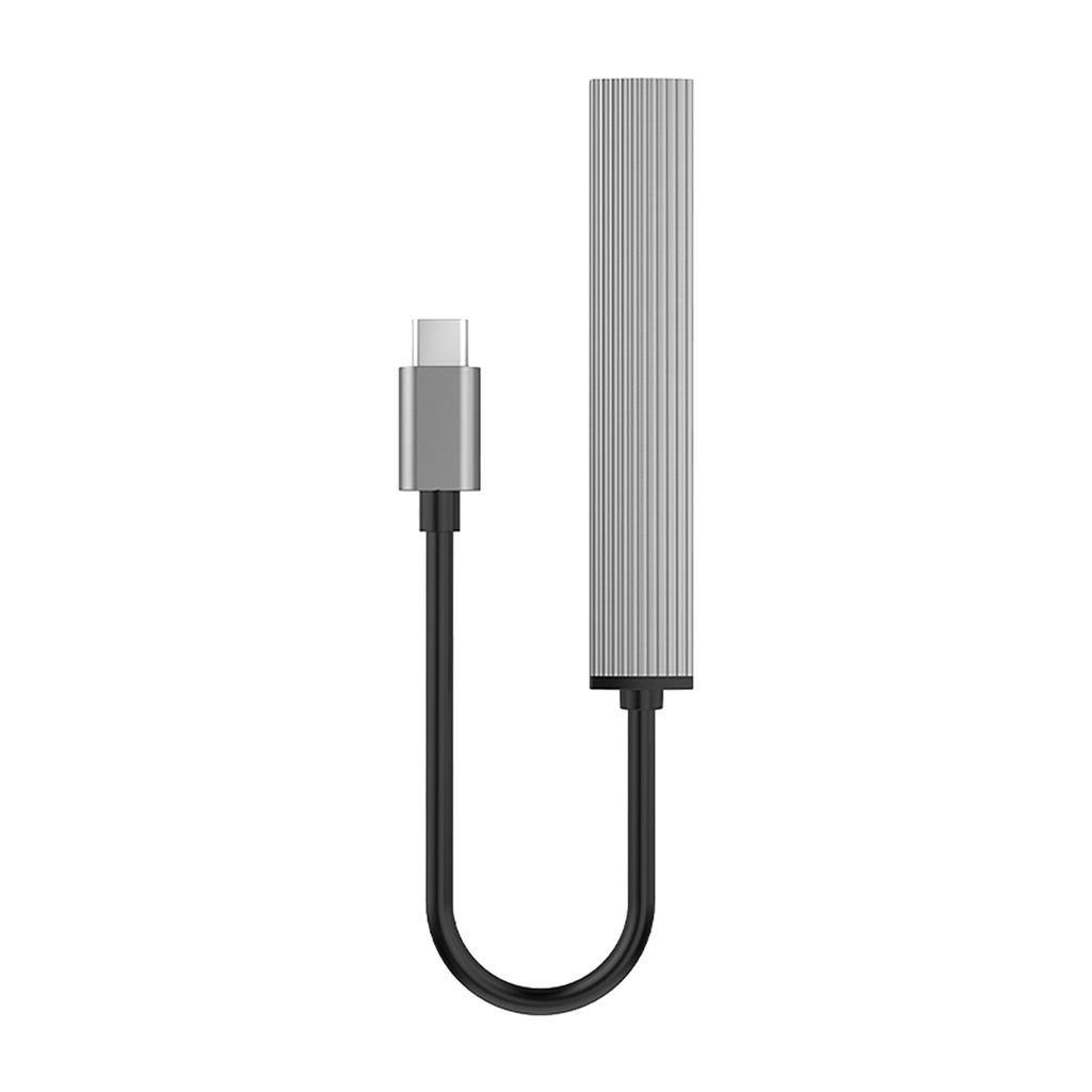 Hub AH-13 docking station splitter USB-C to 4x USB-A - gray
