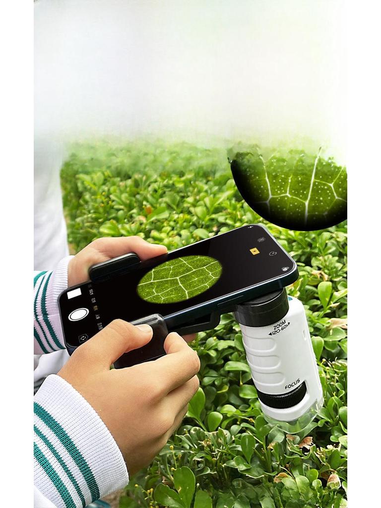 Portable High-Definition Handheld Microscope for Children's Science Education and Experiments