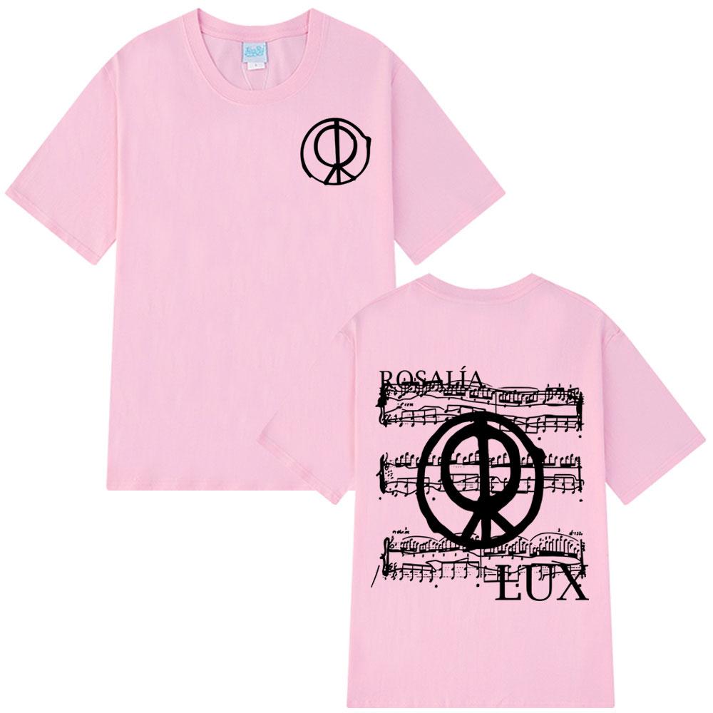 

Singer Rosalía LUX Album Tour 2025-2026 Print T-shirt Men Women Fashion Cotton T-shirts Oversized Hip-hop Aesthetics T Shirts L