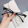 Vintage Style Unisex Non-Prescription Blue Light Blocking Glasses, Semi-Rimless, Durable PC Frame, with Clear PC Lenses