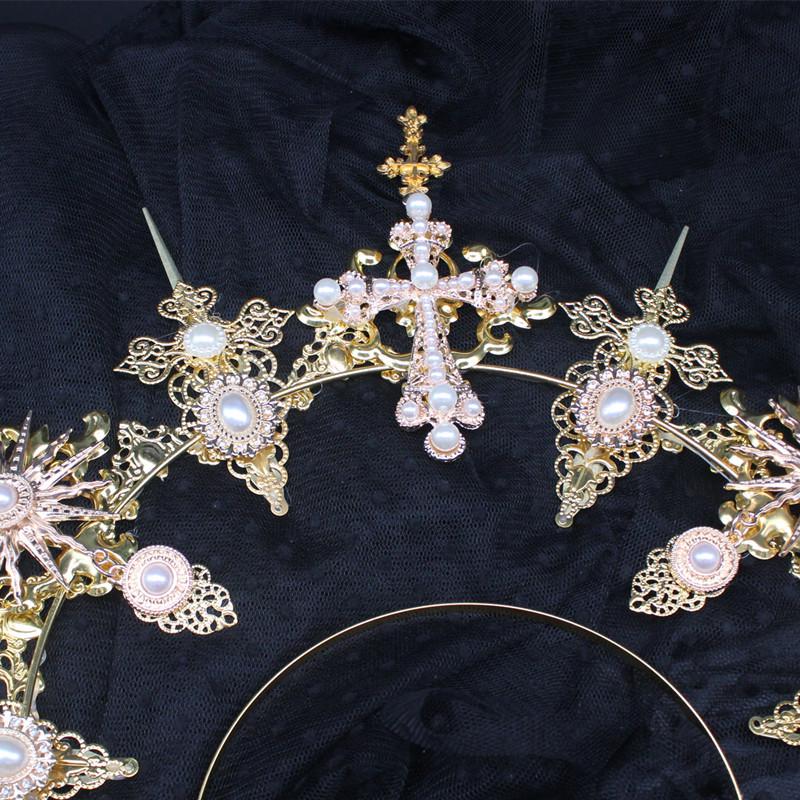 DIY Lolita Heiligenschein Krone Kit - Selbstgemachtes Kopfschmuckzubehör für Fotoalben