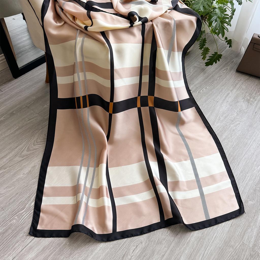 NEW Elegance Scarf Spring Summer Women Beach Sunscreen Fashion Party Shawl China Quality Silk Lady Popular Print Scarves Hijab