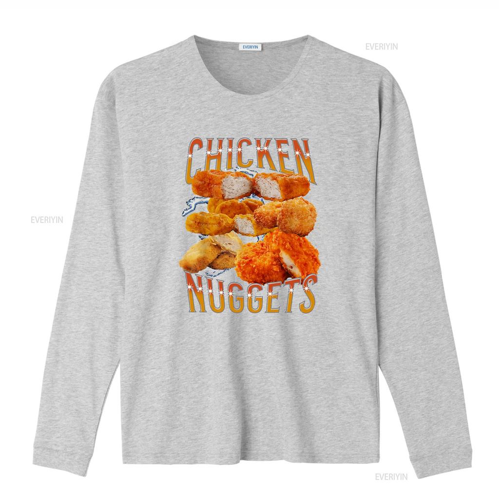 NEW LIMITED Chicken Nugget Funny Design Idea Premium T Shirt S 3XL vintage Washed Unisex graphic fashion streetwear Slightly