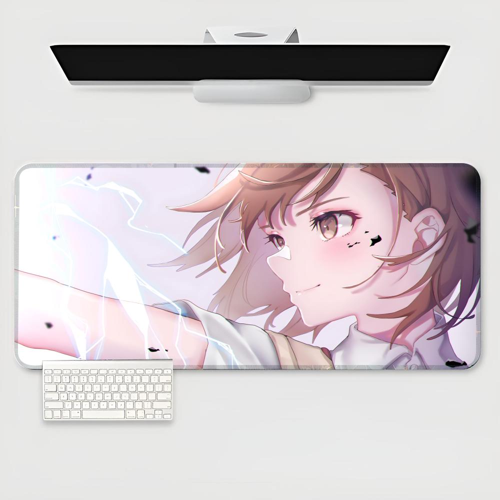 Misaka Mikoto Mouse Pad Large Gamer XXL Keyboard Mat On Mat 900X400MM Carpet Rubber Desk Mat Gaming Mouse pad