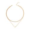 Sweater Necklace  European and American Autumn and Winter Jewelry Women's Gold-plated Thick Line Celebrity Street Shooting Fashion Stacked Necklace