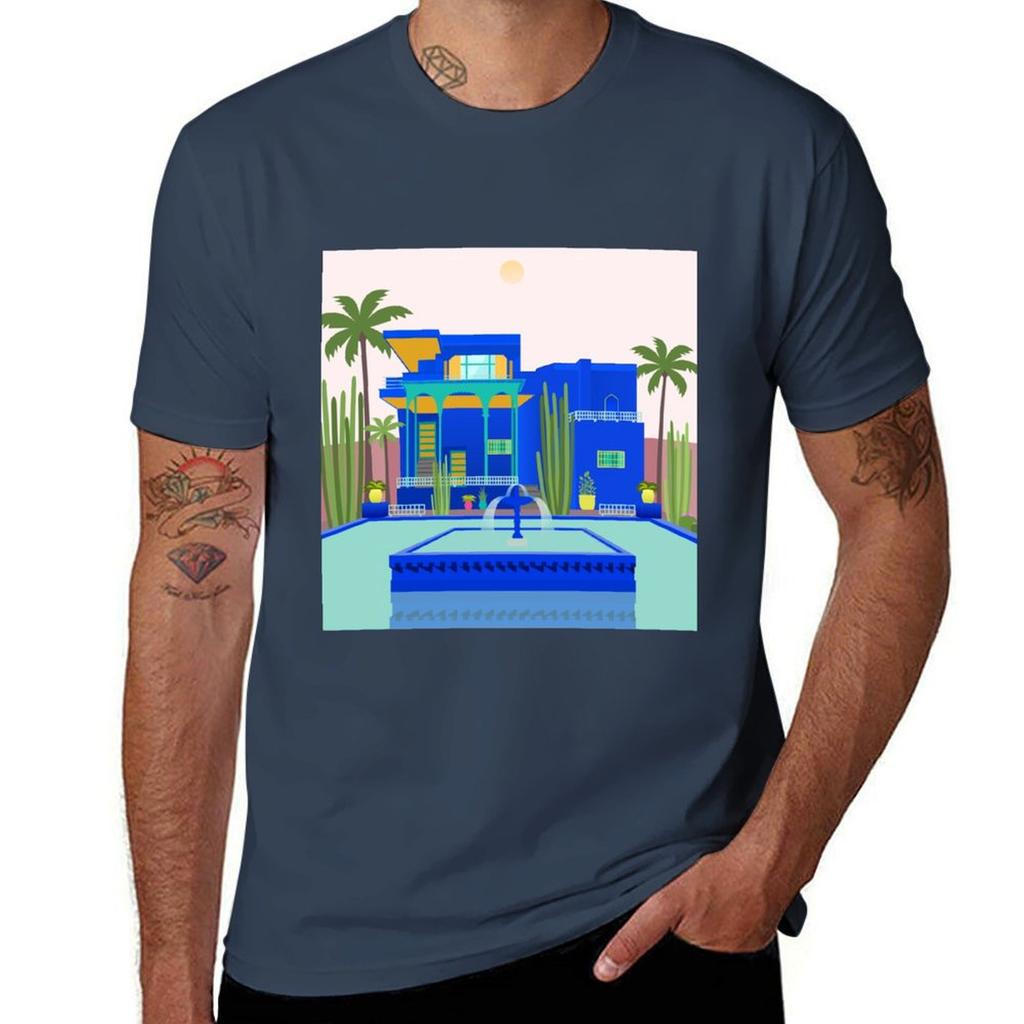 Jardin Majorelle Tshirt Lightweight Casual Summer Tshirt