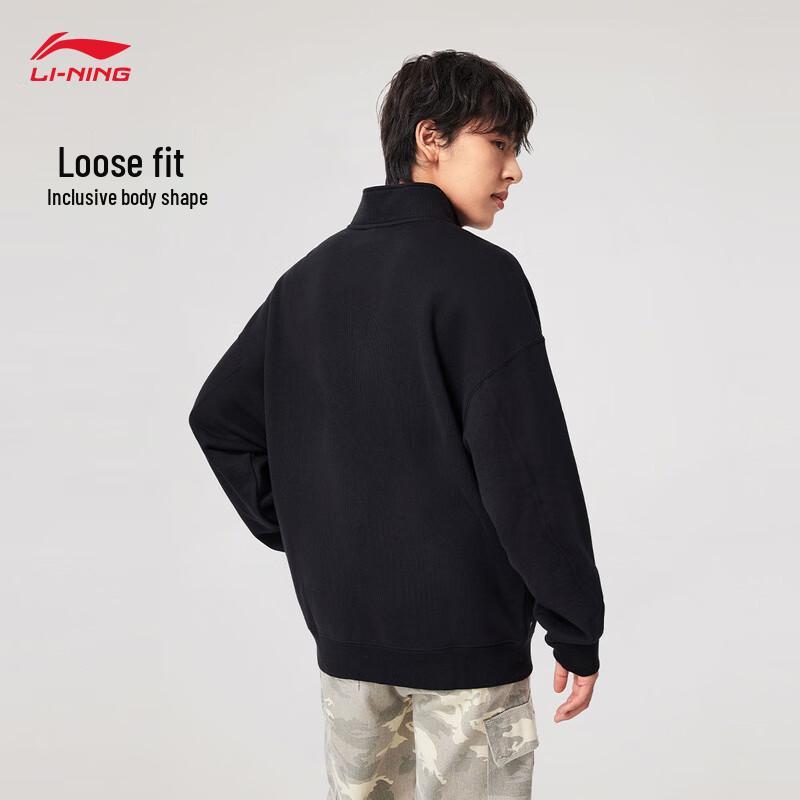 Li-Ning BADFIVE Chang an Youth Men s Warm Loose Pullover Sweatshirt M