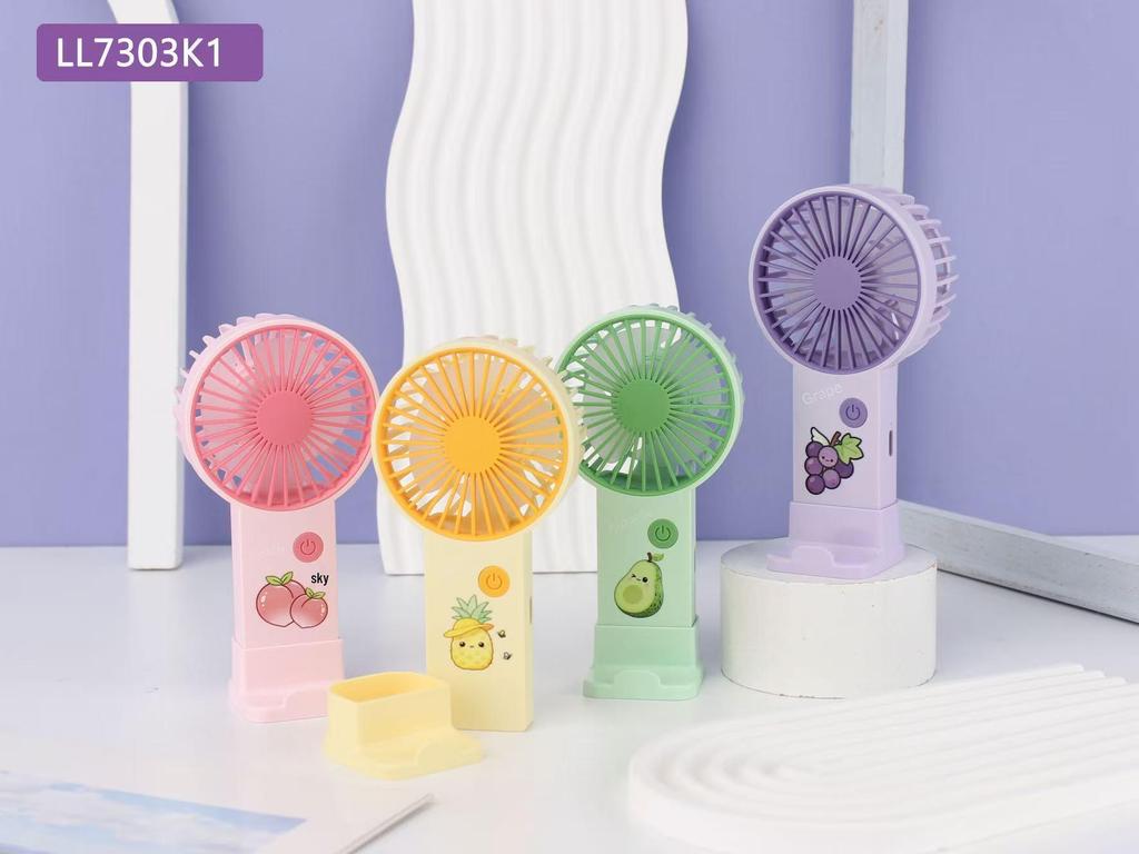 Summer Cartoon USB Rechargeable Mini Portable Fan