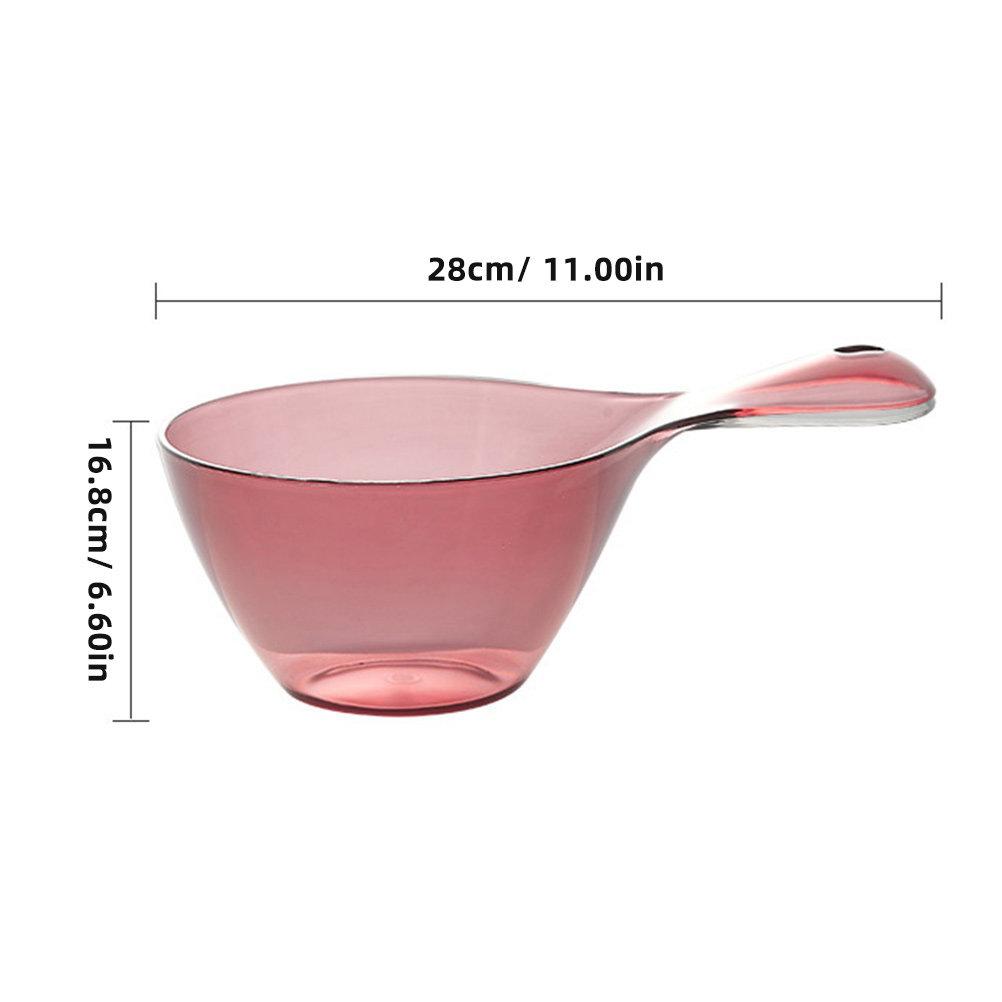 

Thickened Handle Plastic Water Scoop Large Capacity Reusable Ladle for Kitchen Bath Garden Watering Household Water Ladle Wall красный