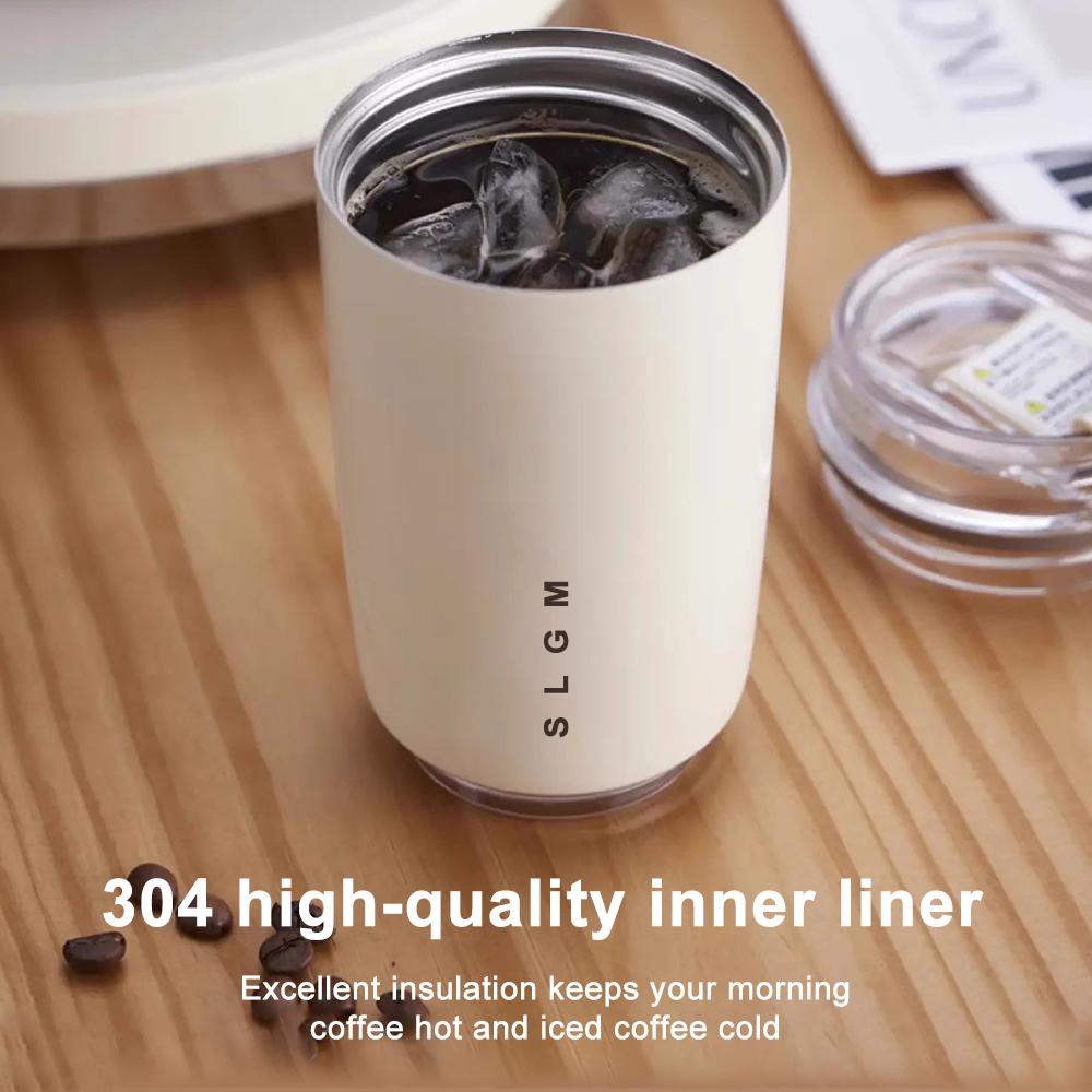 340ML Kaffeetasse Edelstahl Thermosflasche Heiß Kalt Trinkbecher Vakuumflaschen Tragbarer Isolierbecher Tumbler Reisebecher