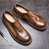 Handgefertigte Lederschuhe Herrenschuhe Business Casual Schuhe Weiches Leder Weiche Sohle Autofahren Ein Pedal Herren Lederschuhe Slipper