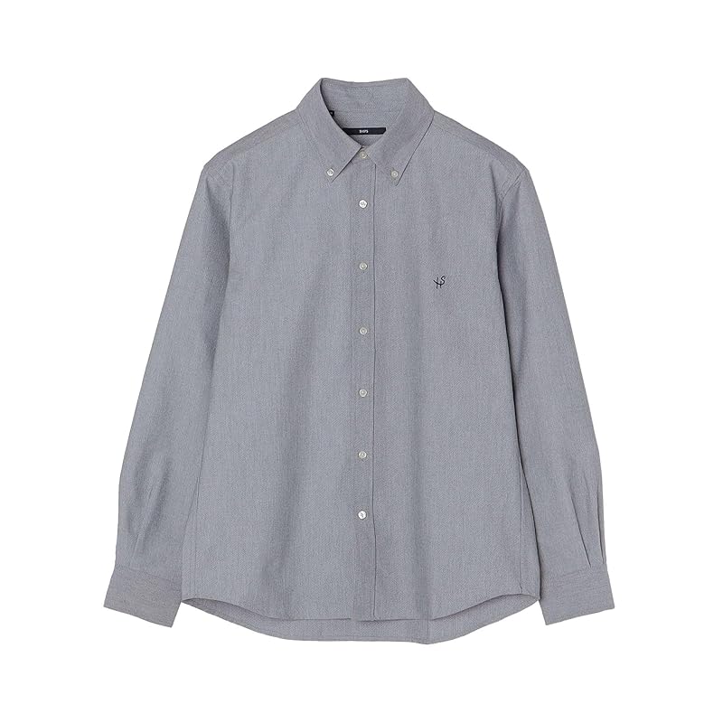 

[Ships] shirt Anti-wrinkle Water absorption and quick drying Drymix One point logo button down shirt 24FW men s 111135786 gray M