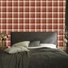 Autumn Orange and Beige Plaid Wallpaper for Living Room and Bedroom 50x1000