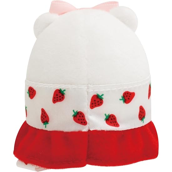 San-X Sumikko Gurashi "Sumikko Gurashi X Sakuma Strawberry Milk Candy" Tenori Plushie Shirokuma MO94