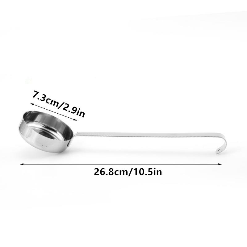 Pizza Sauce Spoon Baking Measuring Scoop Tomato Cups With Handle Kitchen Ladle For Serving Spread Cream Tool Long Metal Soup
