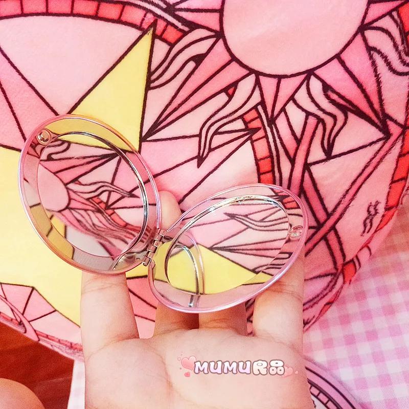 Japanese Anime Sailor Moon Folding MIRROR Tsukino Usagi Magic Stick Crystal Star Case Cosmetic Compact Travel Folding MIRROR