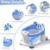 Baby Bath Seat For Babies 6 Months & Up, Toddler Bath Seats For Babies Sitting Up, Non-Slip Infant Bath Tub Chair With 4 Suction