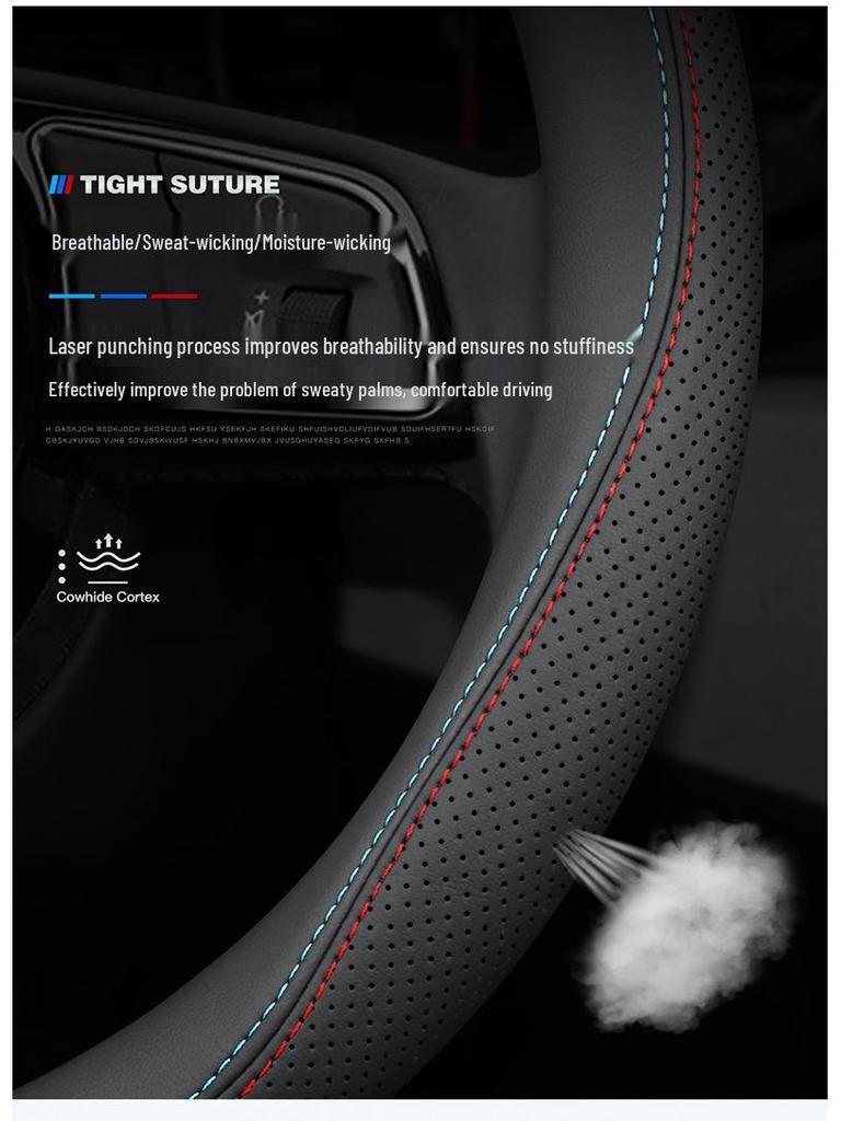 Nissan Steering Wheel Cover for Sylphy, Teana, Tiida, Kicks, X-Trail, Qashqai, Bluebird