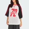 adidas Originals SS25 Sports Pullover Simple Short Sleeve Football Shirt Women Tops White Black Light-Crimson KD2269