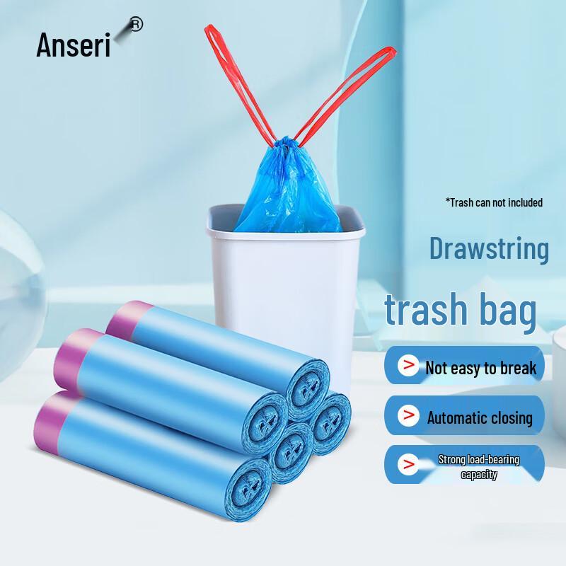 Ansellry Automatic Closing Drawstring Trash Bags