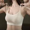 Sommer Dünner BH Damen Fixierte Schale Weste Unsichtbarer BH Nahtloser BH