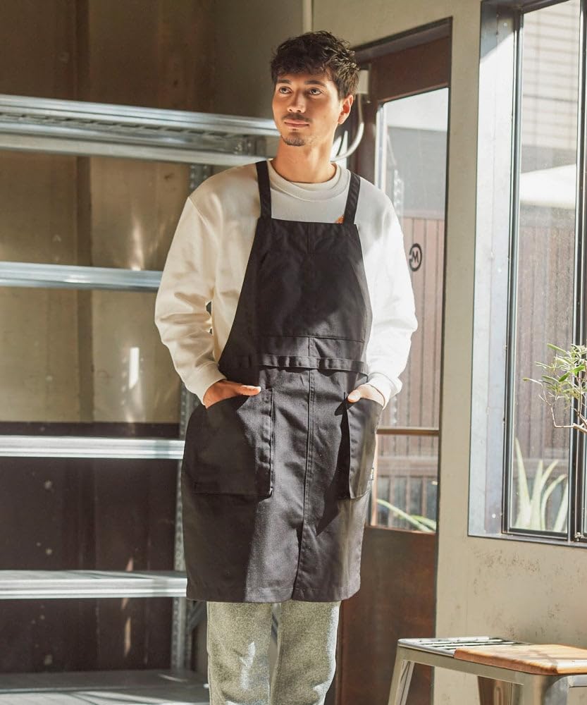 

GORDON MILLER Cordura Work Apron, Free Size, Black, 1673947