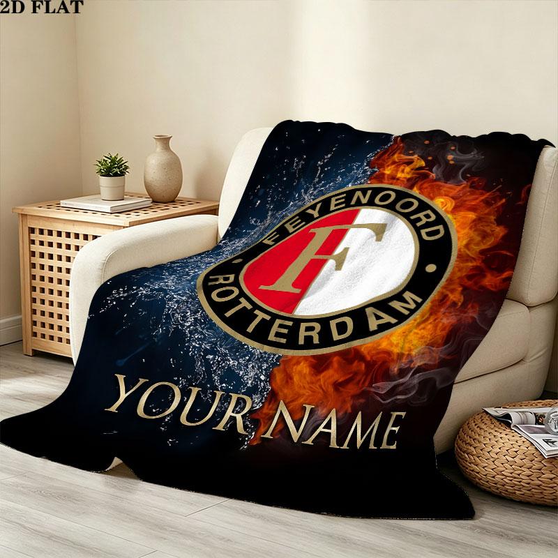 Custom Feyenoord Blanket, High quality Comfortable for All Seasons, Home Decor, Warmth and Comfort