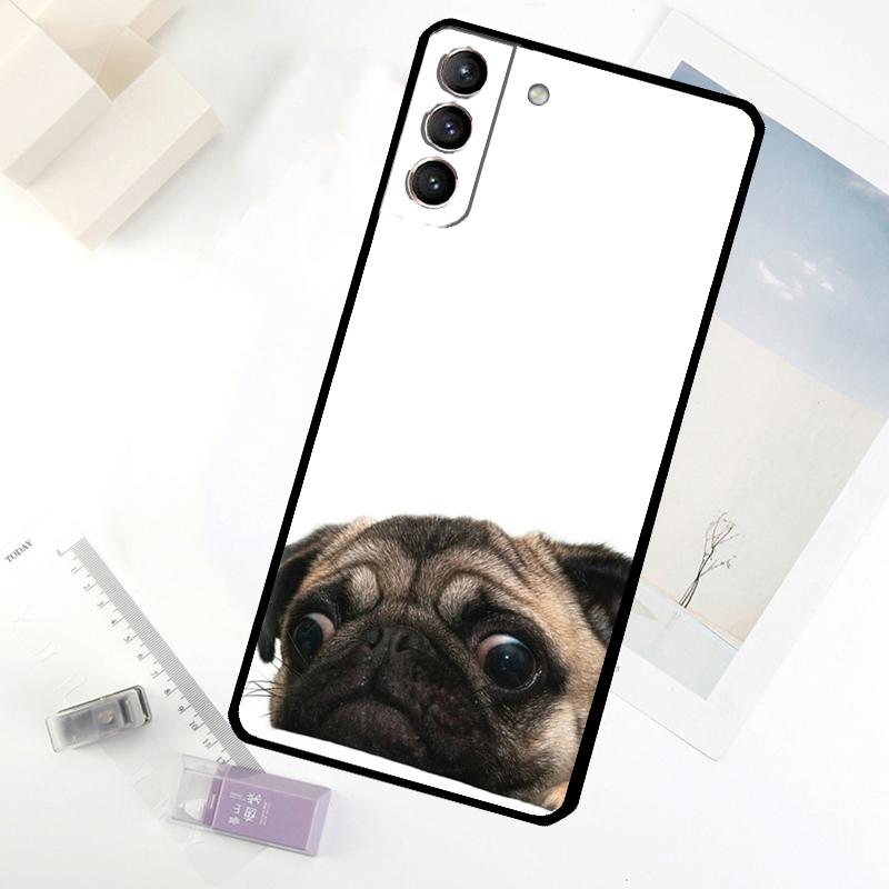 Pug Dog Phone Case For Samsung Galaxy S20 FE S21 S22 S23 S24 S25 S26 Ultra S10 S25 Plus S25 FE Cover