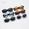Fashion Vintage Oval Frame Sunglasses Summer UV400 Sun Shades for Women Outdoor Travel Street Style Sun Glasses Driving Goggles