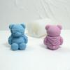 Bear Shaped Silicone Molds for Candle Soap Gypsum Decorations Home Desk Ornaments Epoxy Resin Craft X3UC