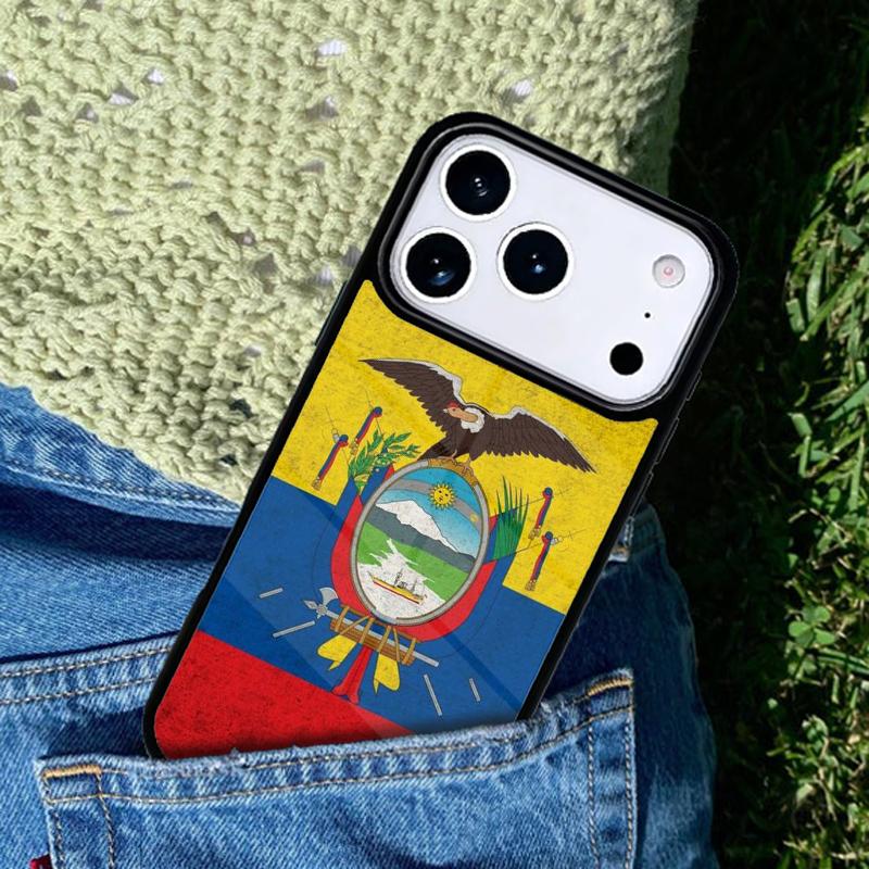 Ecuador Flag phone case cover Compatible with for IPhone 17air 16e 15 14 13 12 11Pro Max 17 Air