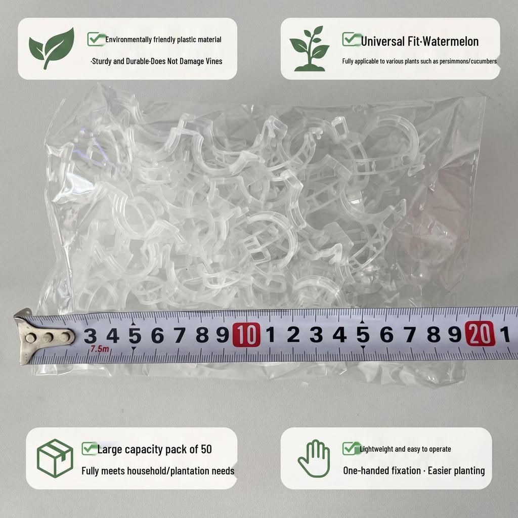 Eco-Friendly Durable Vine Tie Clips for Gardening and Greenhouse Use