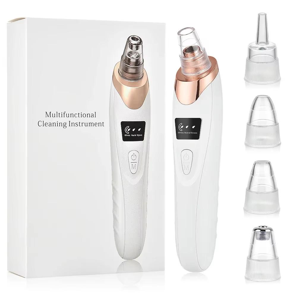 Blackhead Remover Vacuum Suction USB Rechargeable Facial Pore Cleaner Spot Acne Pimple Black Head Extractor Skin Care Tool Kit