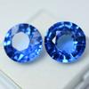 Natural Blue Tanzanite Loose Gemstone Round Shape 18.50 Ct Pair for Jewelry Making and Crafts