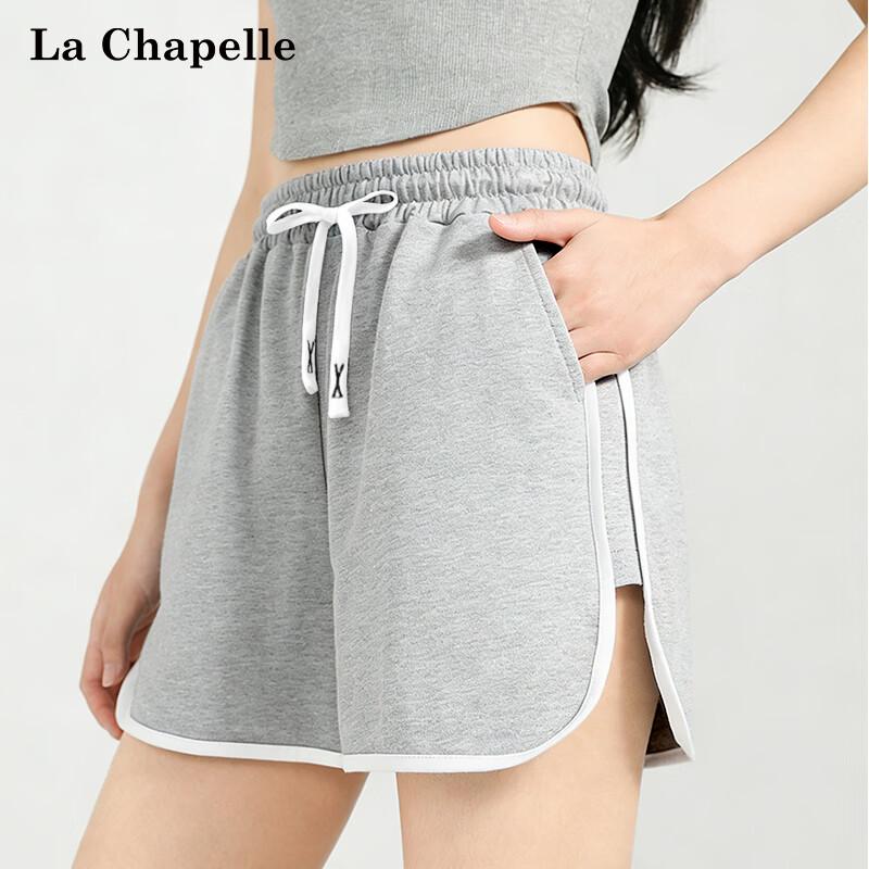 La Chapelle Women s Korean Style High-Waist A-Line Athletic Shorts XL