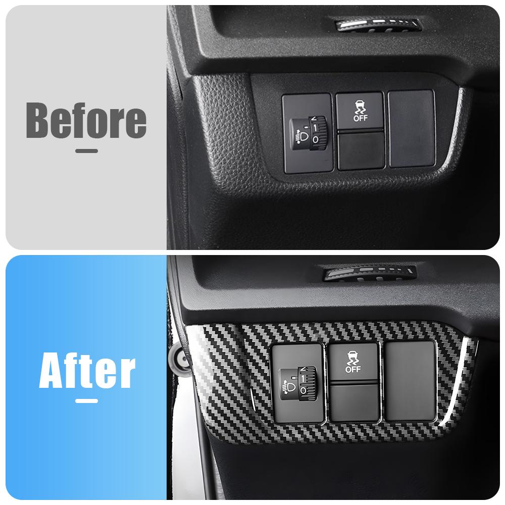 Für Honda CR-V CRV 6. Generation 2023 2024 2025 Hybrid ABS Auto Scheinwerfer Einstellknopf Schalter Abdeckung Rahmen Trim Aufkleber Zubehör