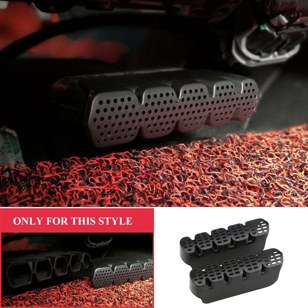 2Pcs Car Under Seat Air Vent Outlet Dust-proof for Ford Kuga Escape 2013 -2016 Air Conditioner Grille Trim Accessories