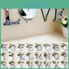 Elegant 4 Letters Love Home Furniture Mirror Tiles Wall Sticker For Stylish Decor