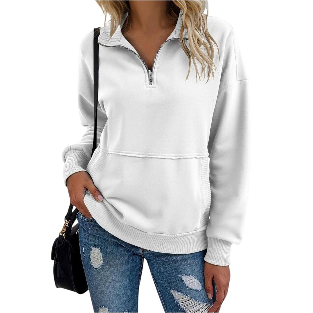 Women's Solid-color Fashionable Long-sleeved Top