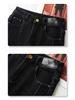 Women's Petite High-Waist Blue Micro-Flared Velvet Jeans - 2024 Autumn/Winter Collection
