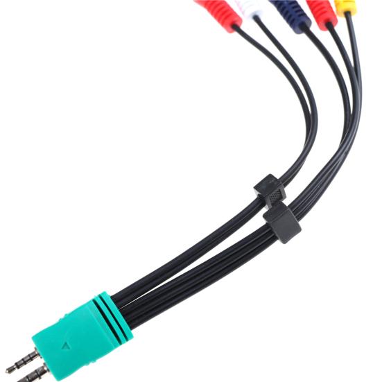 Audio Video Cable 18cm 3.5mm+2.5mm To Professional High-definition 5RCA AV Component Adapter Cord