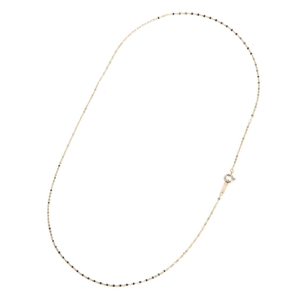 Goods Petal Halskjede 18k Gult Gull [Happy Shop] Kjede, 40cm, 1.2mm Bred,