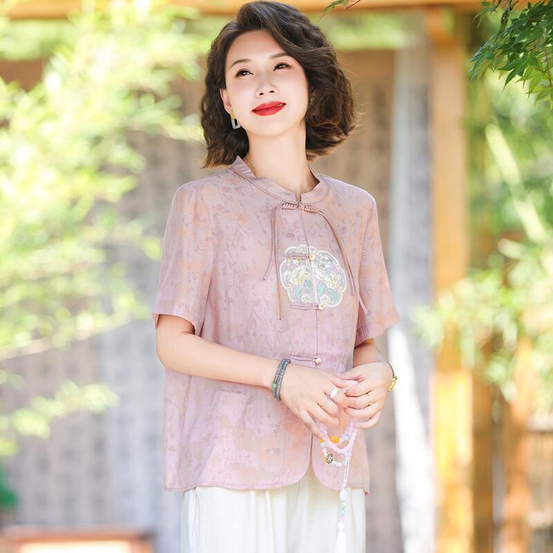 Women's New Chinese Style Summer Short-Sleeve T-Shirt