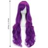 Heat Resistance Long Curly Hair 80cm Women Wave Hairpiece Universal Anime Cosplay Wigs  Halloween