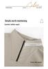 Women's Loose Fit Half-Zip Stand Collar Hoodie - Long Sleeve Solid Color Outerwear for Spring and Autumn