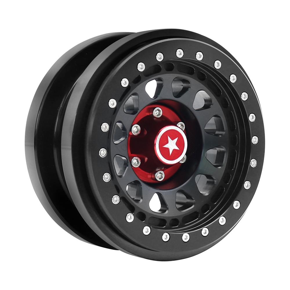 Rc jeep CNC Aluminum 2.9" Beadlock Wheel Hub Rim for 1/6 RC Crawler Car Axial SCX6 Jeep JLU Wrangler