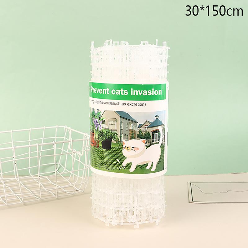 Garden Cat Scat Repellent Mat Prickle Strips Anti Cat Net Spike Deterrent Keep Cat Dog Away Digging Climbing Pets Supplies