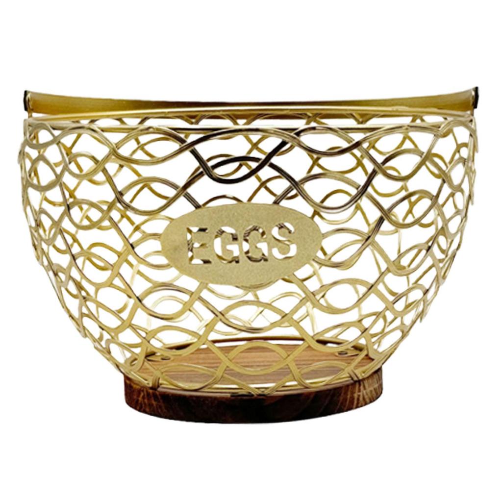 Egg Storage Holder Wire Chicken Basket Organizer Kitchen Basket for Fruit Vegetables Nuts Desktop Collection
