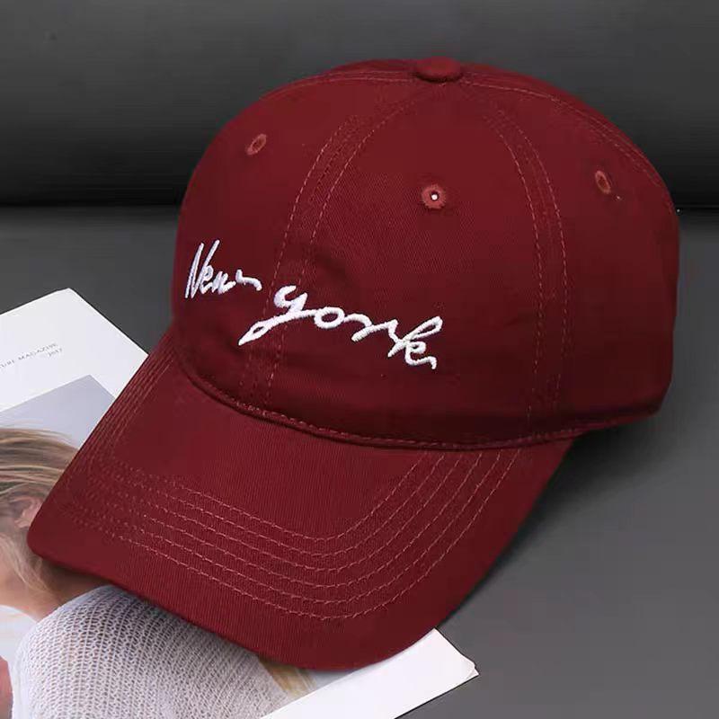 Embroidered letter baseball cap, unisex, suitable for spring and summer, versatile, and provides sun protection